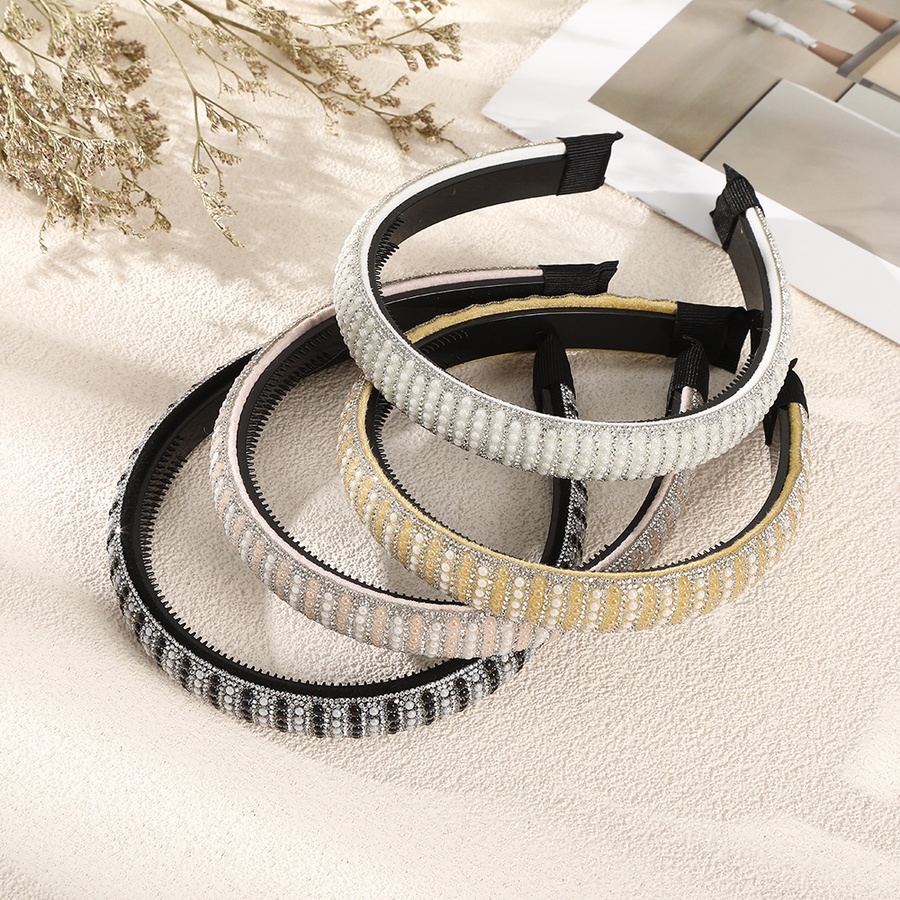 Băng Đô Cài Tóc Đính Đá Và Ngọc Trai Nhân Tạo Phong Cách Hàn Quốc