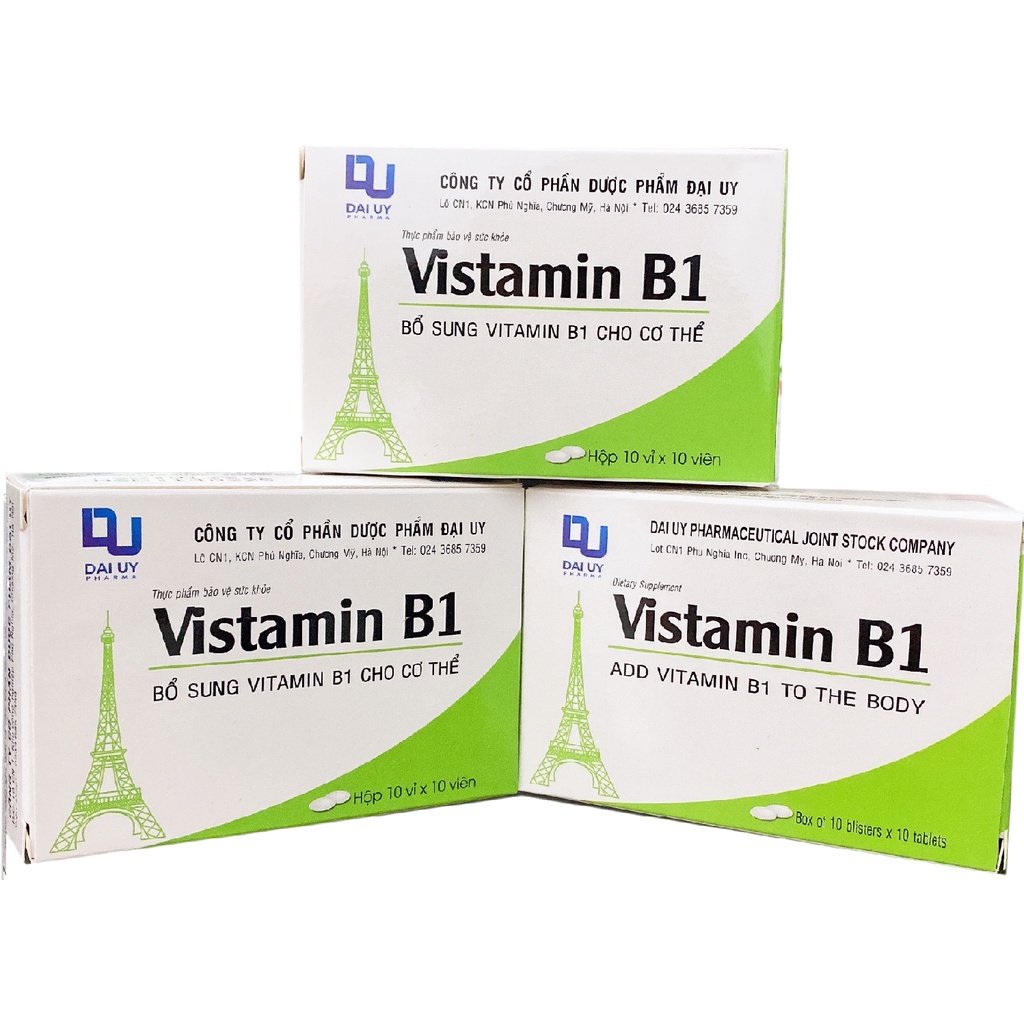 Vitamin b1 hộp - đại uy vỉ 100 viên - bổ sung vitamin b1 cho cơ thể - ảnh sản phẩm 3