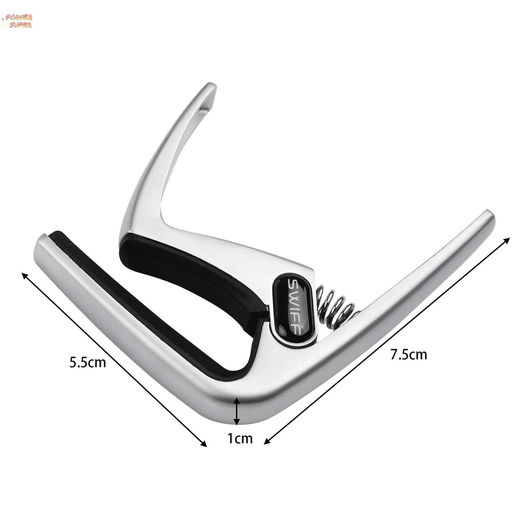 SWIFF K8-U Ukulele Metal Capo Musical Instrument Replacement Accessory for 4-String Ukulele