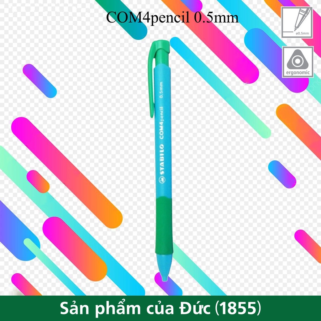 Bút Chì Bấm 0.5 mm Stabilo MP6635-BU - Màu Xanh