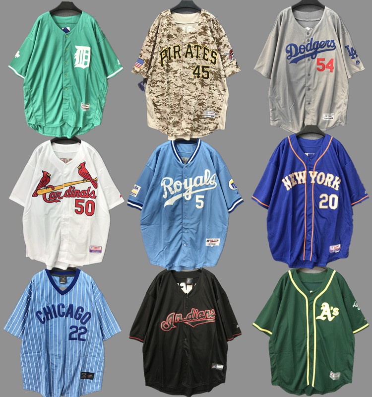 Mlb Áo Bóng Chày Tay Lửng Dáng Rộng Phong Cách hip hop Cá Tính