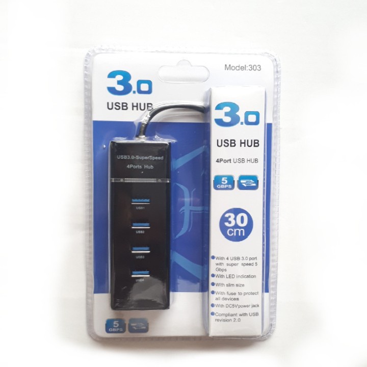 Bộ Chia USB Từ 1 Thành 4 Cổng Usb Tốc Độ 3.0