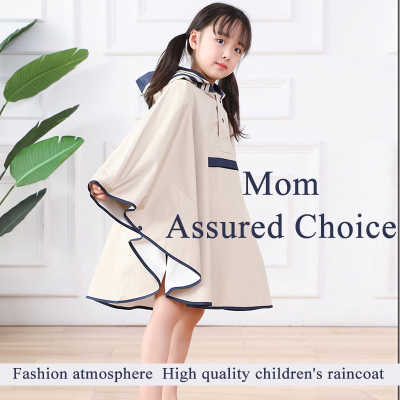 Áo choàng trẻ em trùm đầu áo mưa poncho