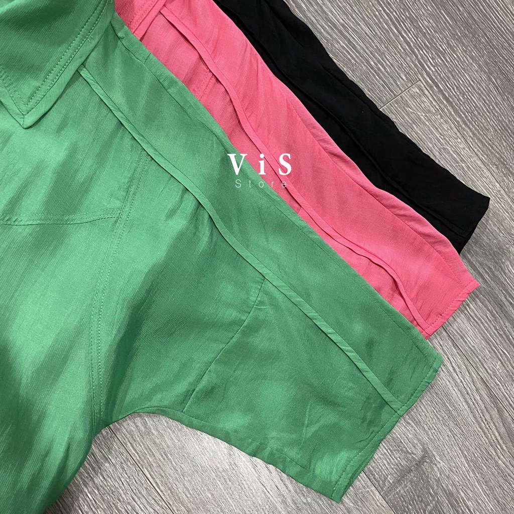 Áo sơ mi nữ dáng suông lửng