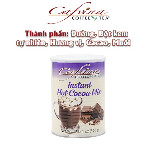 Bột Ca Cao Hòa Tan Quốc Việt 566g Ca Cao Nguyên Chất - Instant Hot Cocoa Mix  - Hộp thiếc