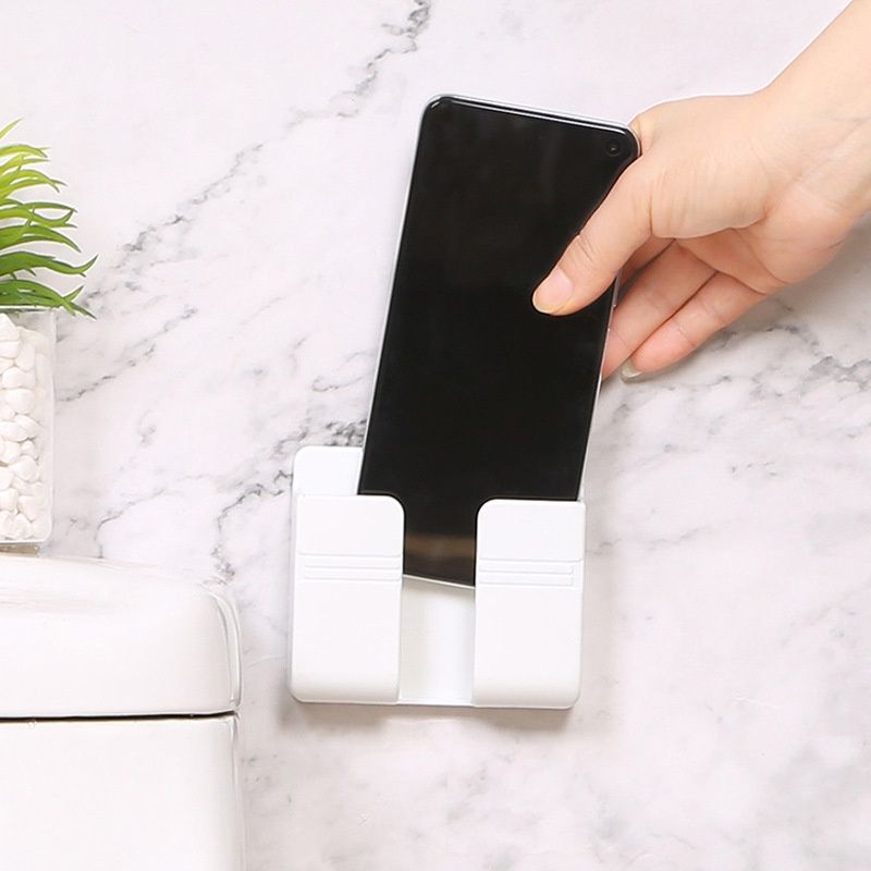 Giá Dán Tường Để Remote, Sạc Điện Thoại Và Đồ Dùng Cá Nhân, Nhựa Bền.