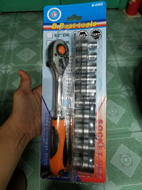 bộ tuýp 11 chi tiết cần tự động 1/2 hàng nhập
