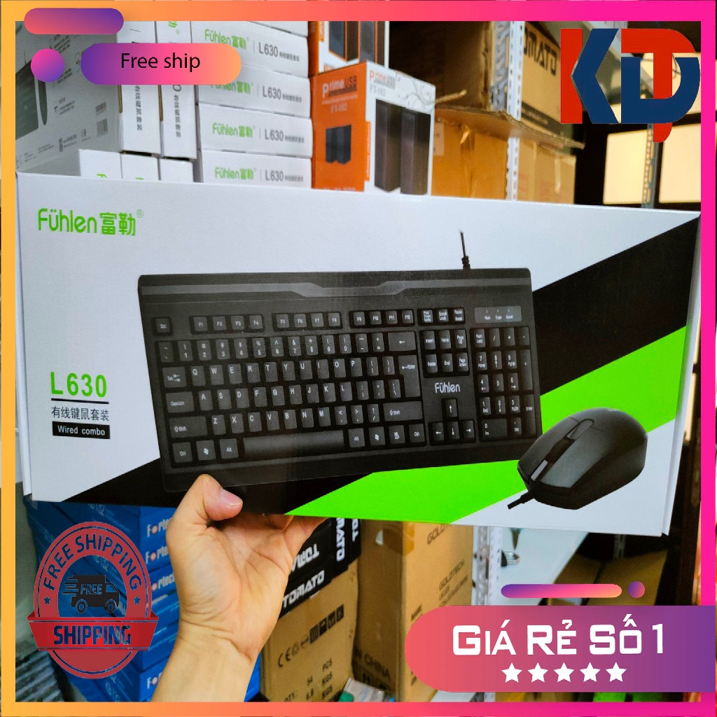 COMBO Phím Chuột Fuhlen l630 Quang điện siêu bền bảo hành 2 năm