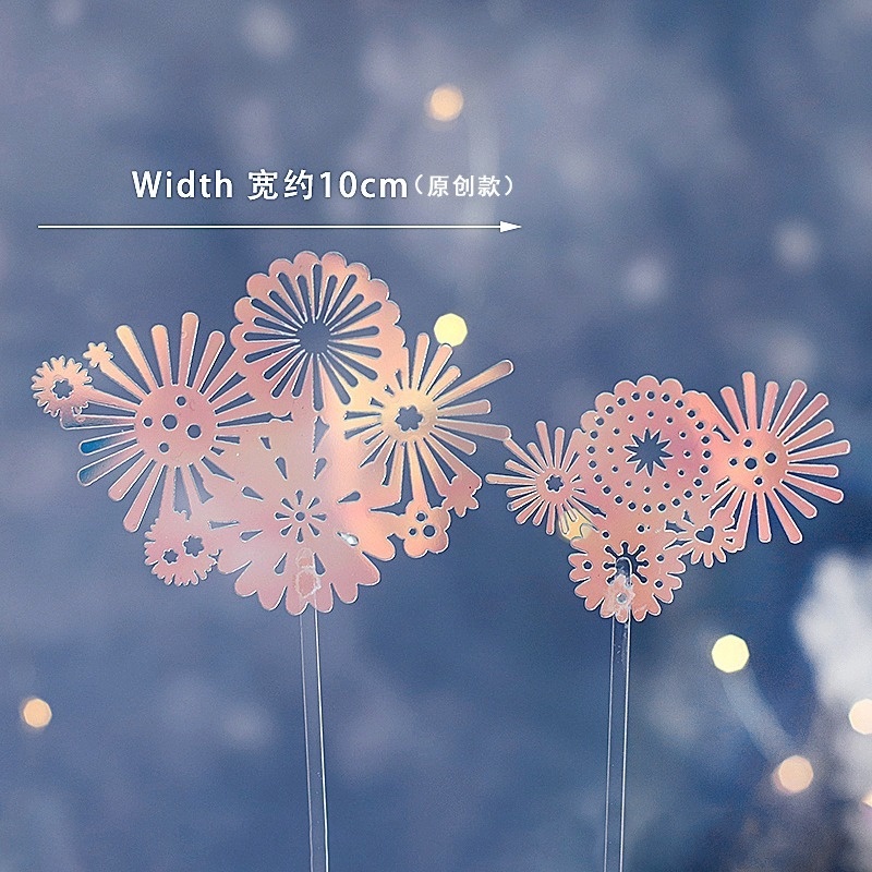 Vòng Đu Quay Trang Trí Bánh Kem Hình Lâu Đài Màu Vàng