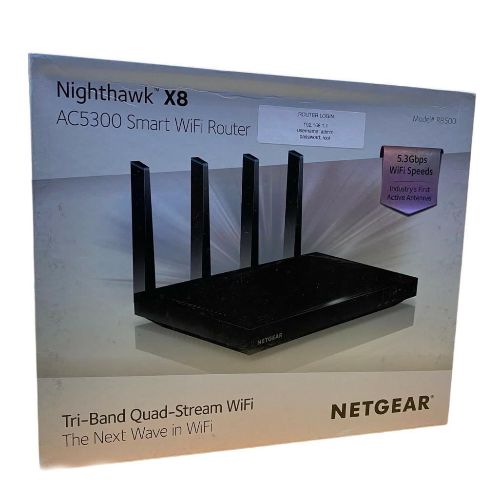 Bộ Phát Wifi Cao Cấp NETGEAR NIGHTHAWK X8 R8500 - Đã Up Firmware Router DDT-WRT Tải Tốt Hơn