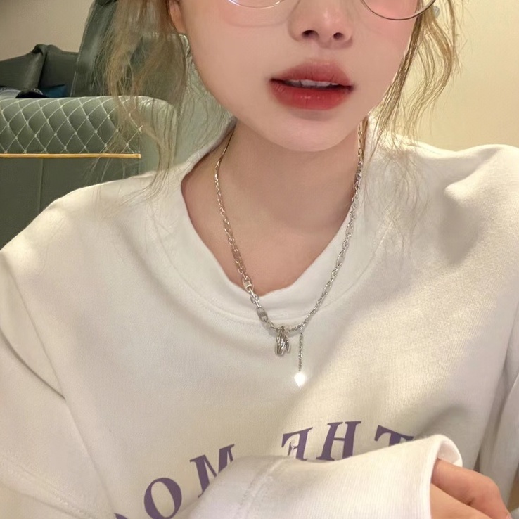 ZHELIHANGFEI Áo Nỉ Dáng Rộng In Hình Chú Chó Dễ Thương Dễ Phối Đồ