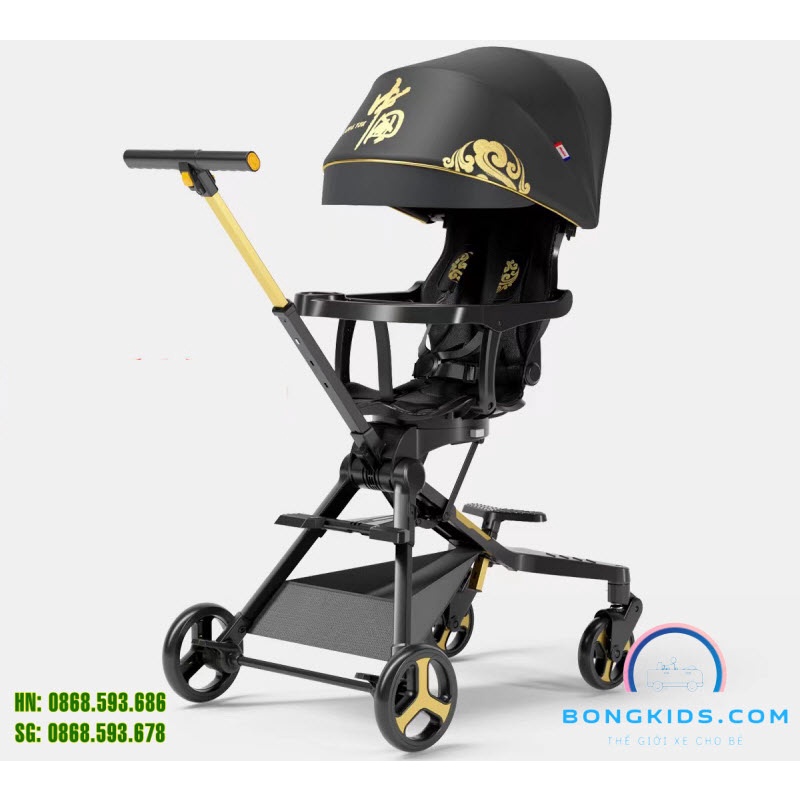 Xe đẩy gập gọn Playkids X7 ⚡CAO CẤP⚡ cho bé 3-48 tháng, đẩy 2 chiều, ghế ngả, dáng cao, đệm êm