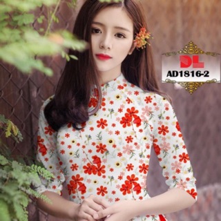 Áo dài hoa nhí - có hình thật
