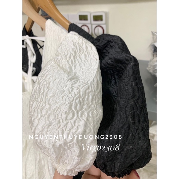 [New dress]VÁY GẤM HOA NỔI TAY BỔNG CỘT DÂY LƯNG SEXY/ĐẦM GẤM HOA NỔI “lovely dress” | BigBuy360 - bigbuy360.vn