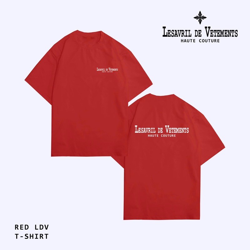 Áo thun Lesavril de Vetements Haute Couture Red