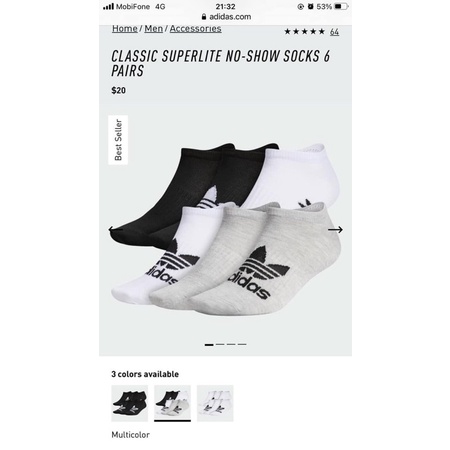 Sale tất Das 69k/set 3 đôi