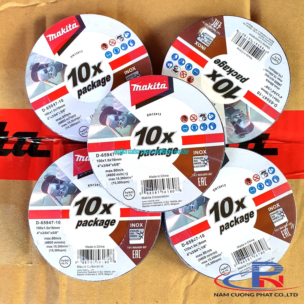 Đá cắt Inox 100x1.2mm Makita D-65947