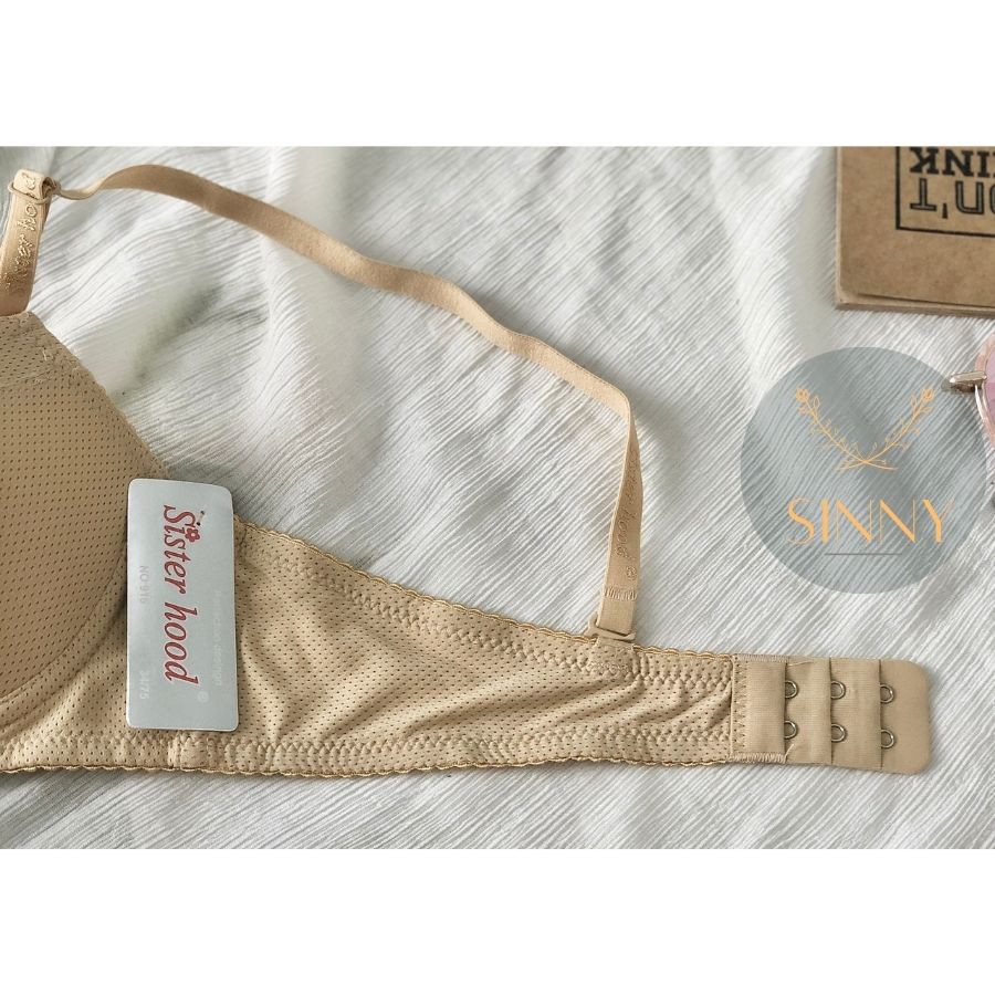 Áo ngực Thái Lan Sisterhood, áo lót thông hơi đệm mỏng vừa, nâng đẩy ngực mã 915, SINNY