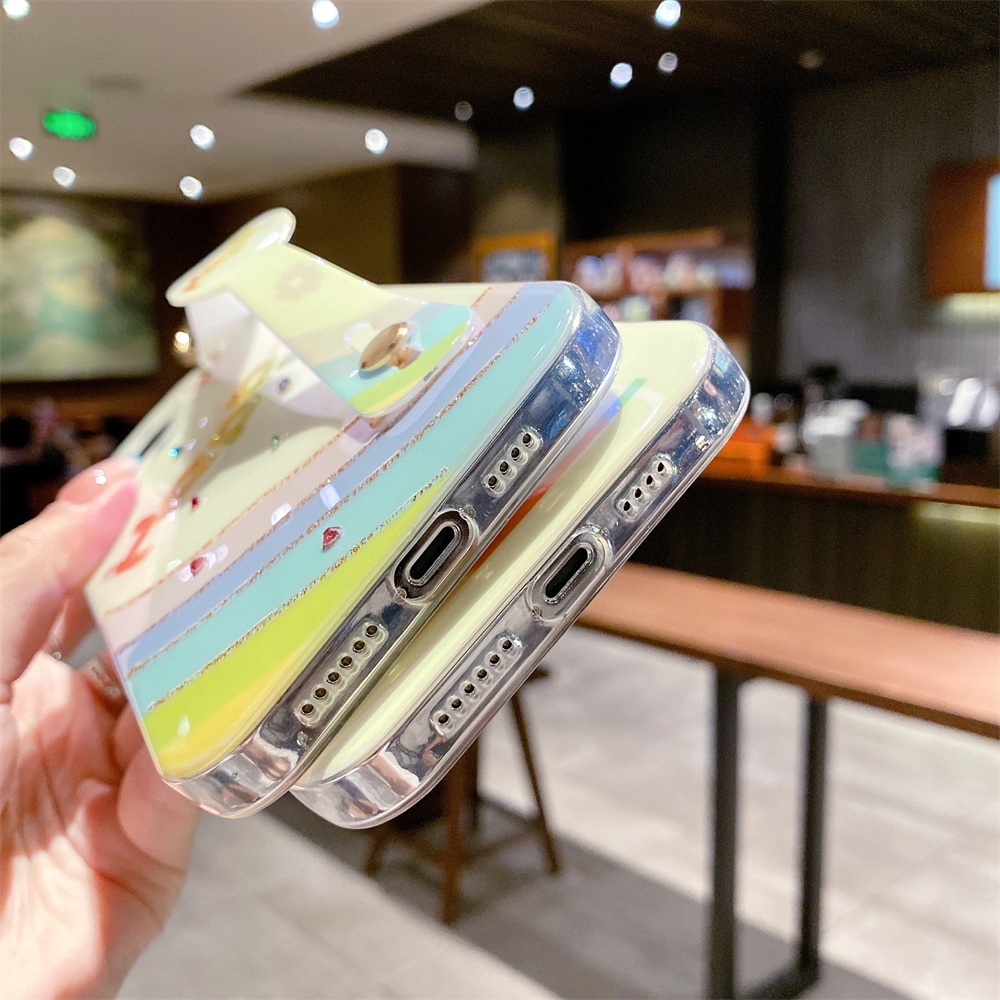 Ốp Điện Thoại Có Giá Đỡ Hình Cầu Vồng Cho iphone 15promax / 14promax / 13promax / 14 / 13 / 12 / 11 / x / xs / xr / xsmax / 7p / 8p