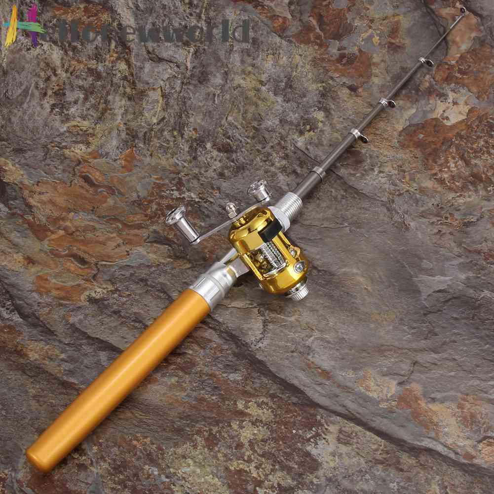 Cần Câu Cá Mini Bỏ Túi Bằng Hợp Kim Nhôm