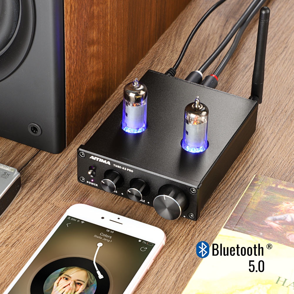 Bộ Khuếch Đại Âm Thanh A3 PRO 6K4 Bluetooth 5.0 DC12V HiFi Và Phụ Kiện