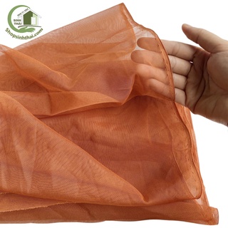 Vải voan màu nâu [ 1 mét x khổ 175cm ]