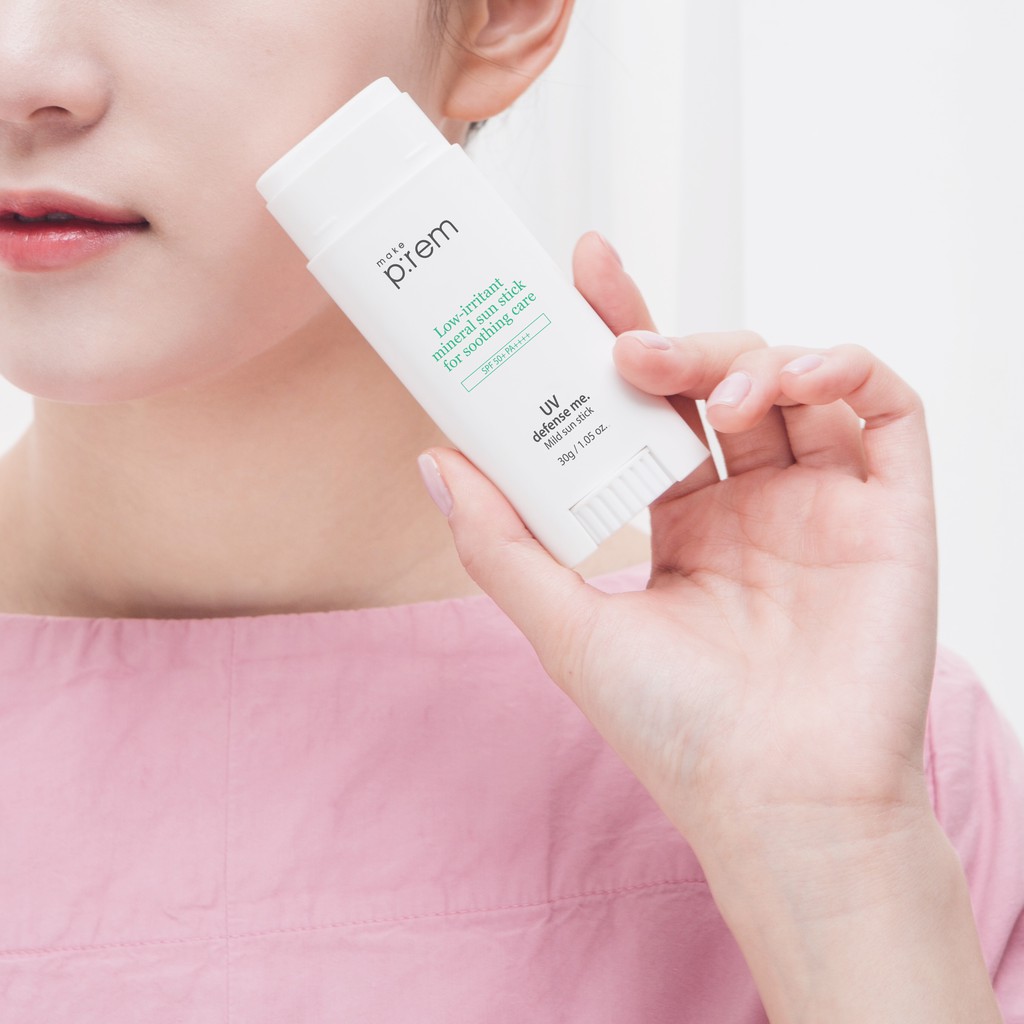 Kem chống nắng vật lý dạng thanh MAKE P:REM UV defense me. Mild sun stick 30g | BigBuy360 - bigbuy360.vn