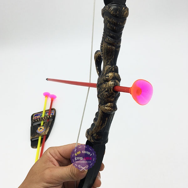 Đồ chơi cung nhựa hít tường cho bé trai