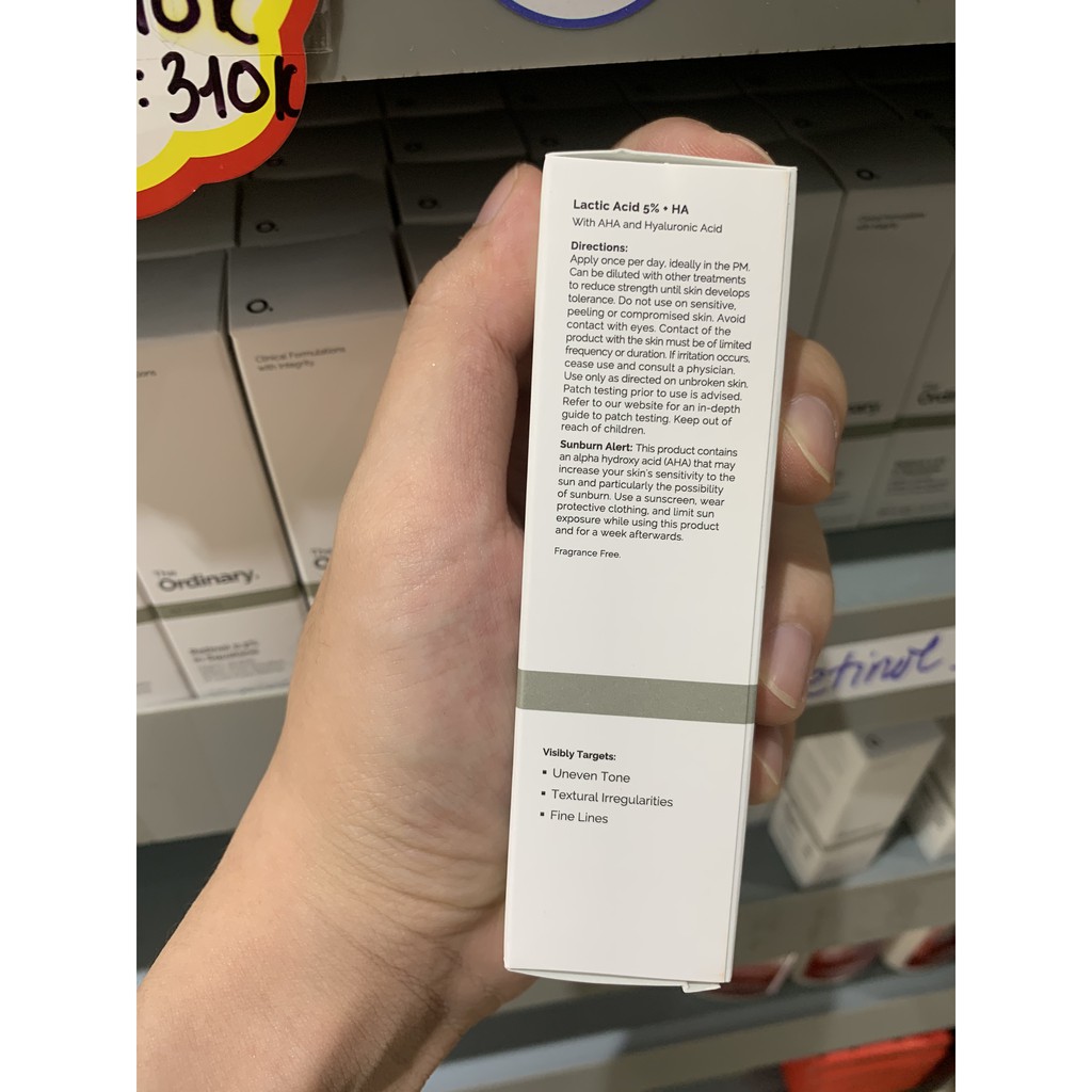 Serum tẩy tế bào chết The Ordinary Lactic Acid 5% + HA (30mL)