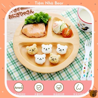 Khuôn làm cơm bento cho bé hình dễ thương - set 3 khuôn