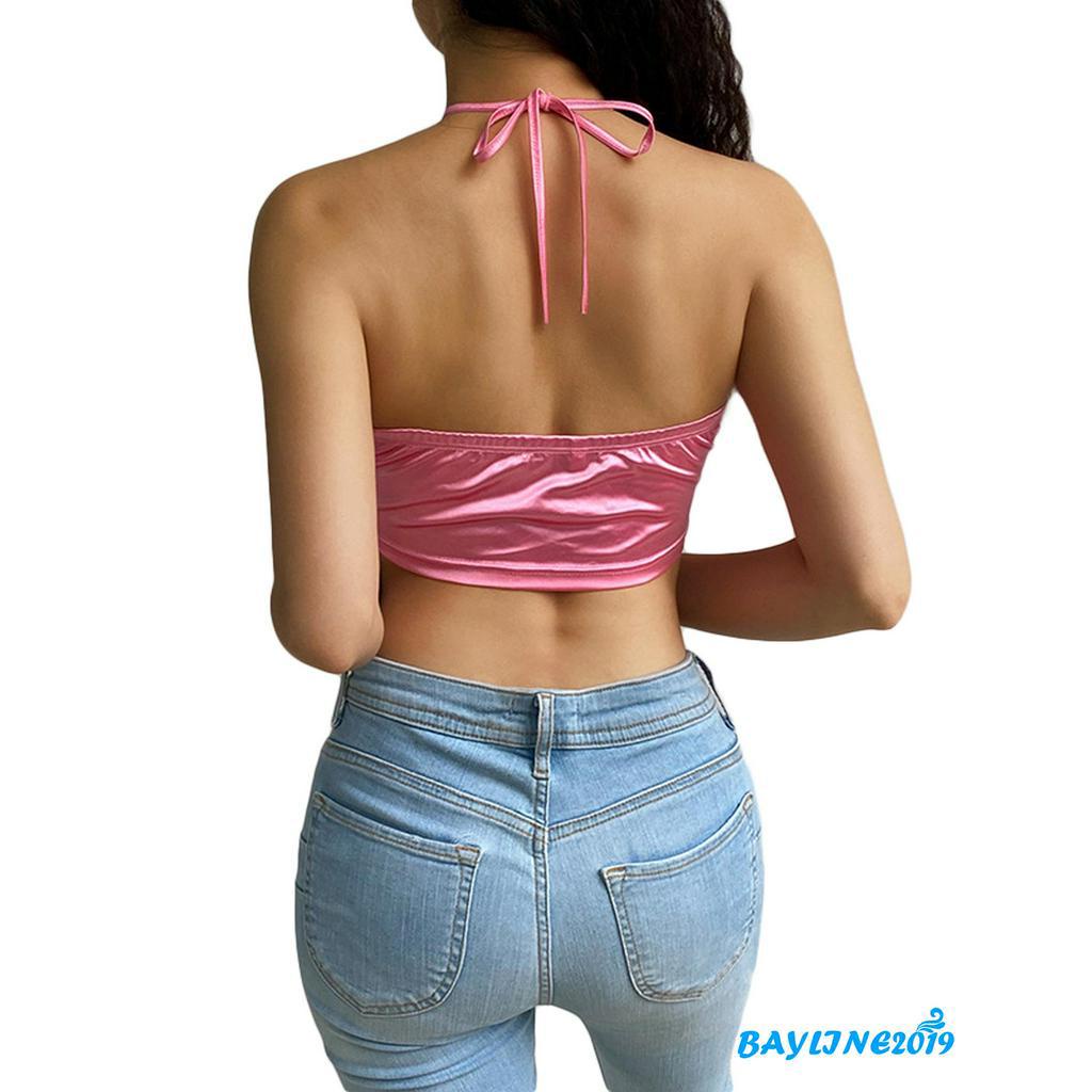 Áo Dây Nữ Cộc Tay Hở Lưng Quyến Rũ