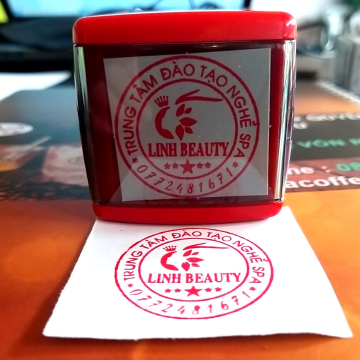 Con Dấu Tròn, Vuông Logo cho shop - Khắc Dâu Chất Lượng Cao Thương Hiệu Shiny