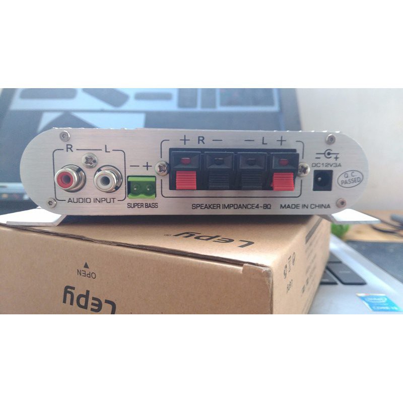 Amply Mini Lepy 838 + nguồn 12v 2a HP20012