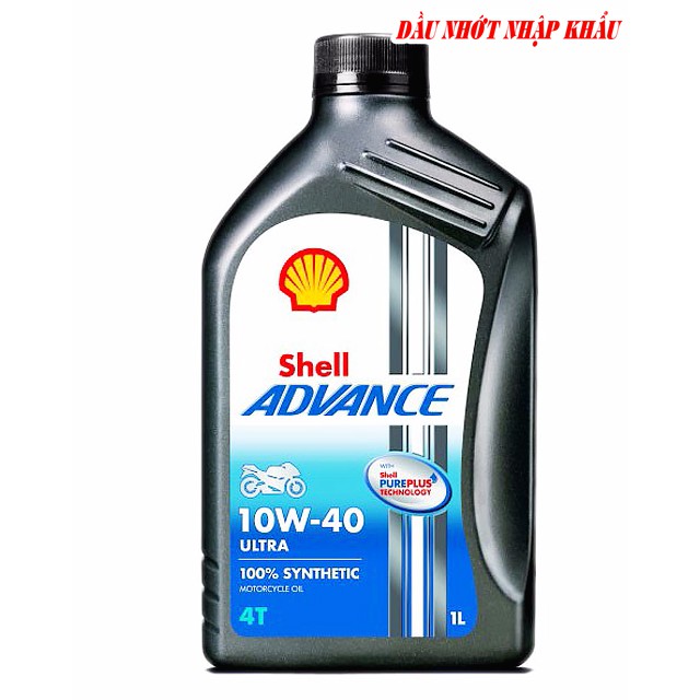 Nhớt Shell Advance Ultra 10W-40 Full Synthetic -1L,1.1L