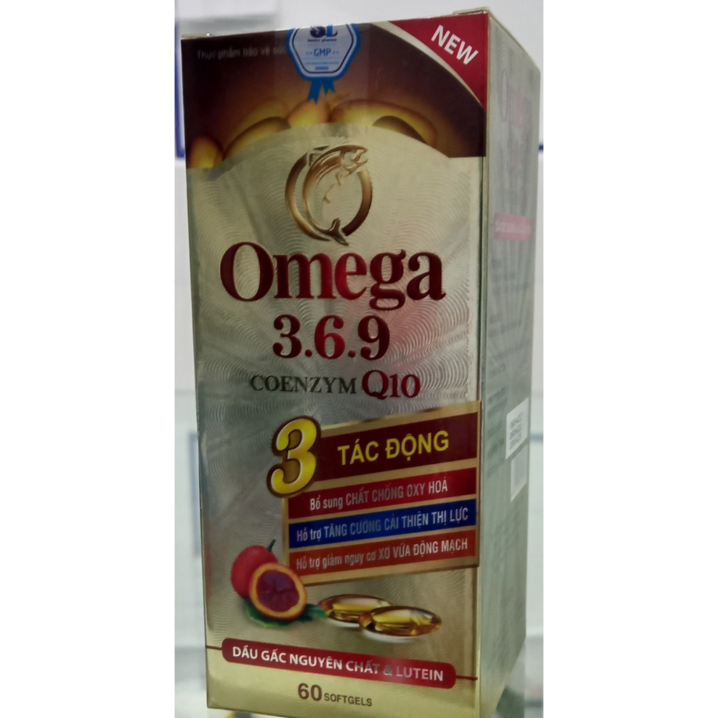 Omega 3.6.9 COENZYM Q10 - DẦU GẤC NGUYÊN CHẤT &amp; LUTEIN
