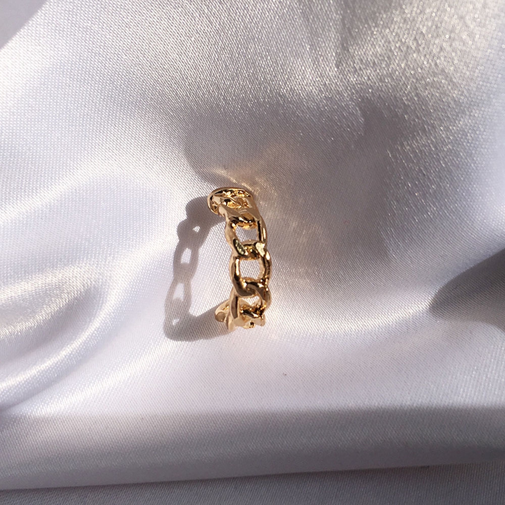 MXMUSTY Simple Stylish|Color C Type Chain Stud Earrings