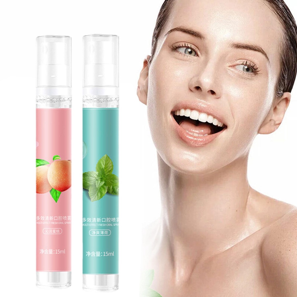 Bình Xịt Hương Trái Cây 15ml Tươi Mát Chai xịt thơm miệng 15dung tích giữ mùi lâu không chứa cồn
