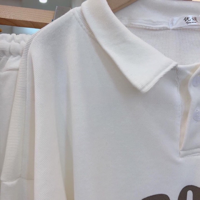 Sét Bộ Thể Thao Polo Named Dáng Rộng Áo Nỉ Có Cổ Unisex Dầy Dặn Siêu Chất( Hàng Sẵn)