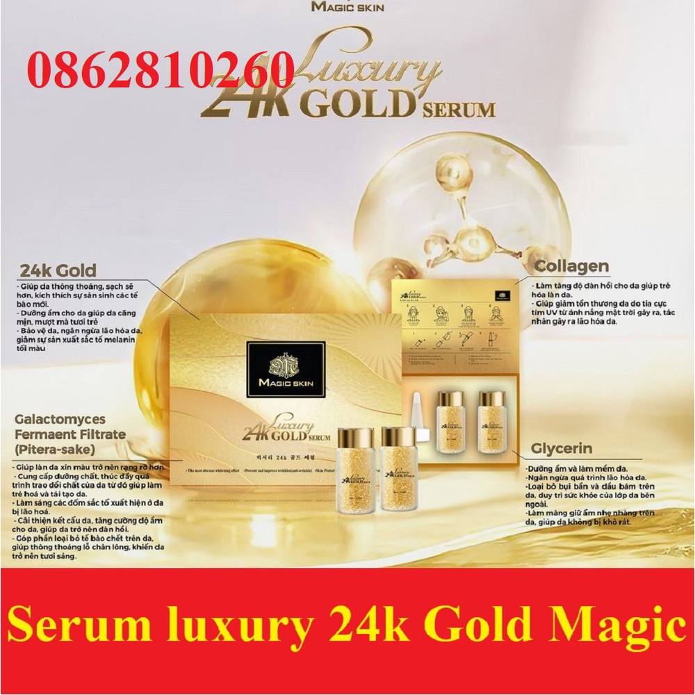 Serum 24K Dưỡng Da đẳng cấp Luxury 24K Gold Serum Magic Skin