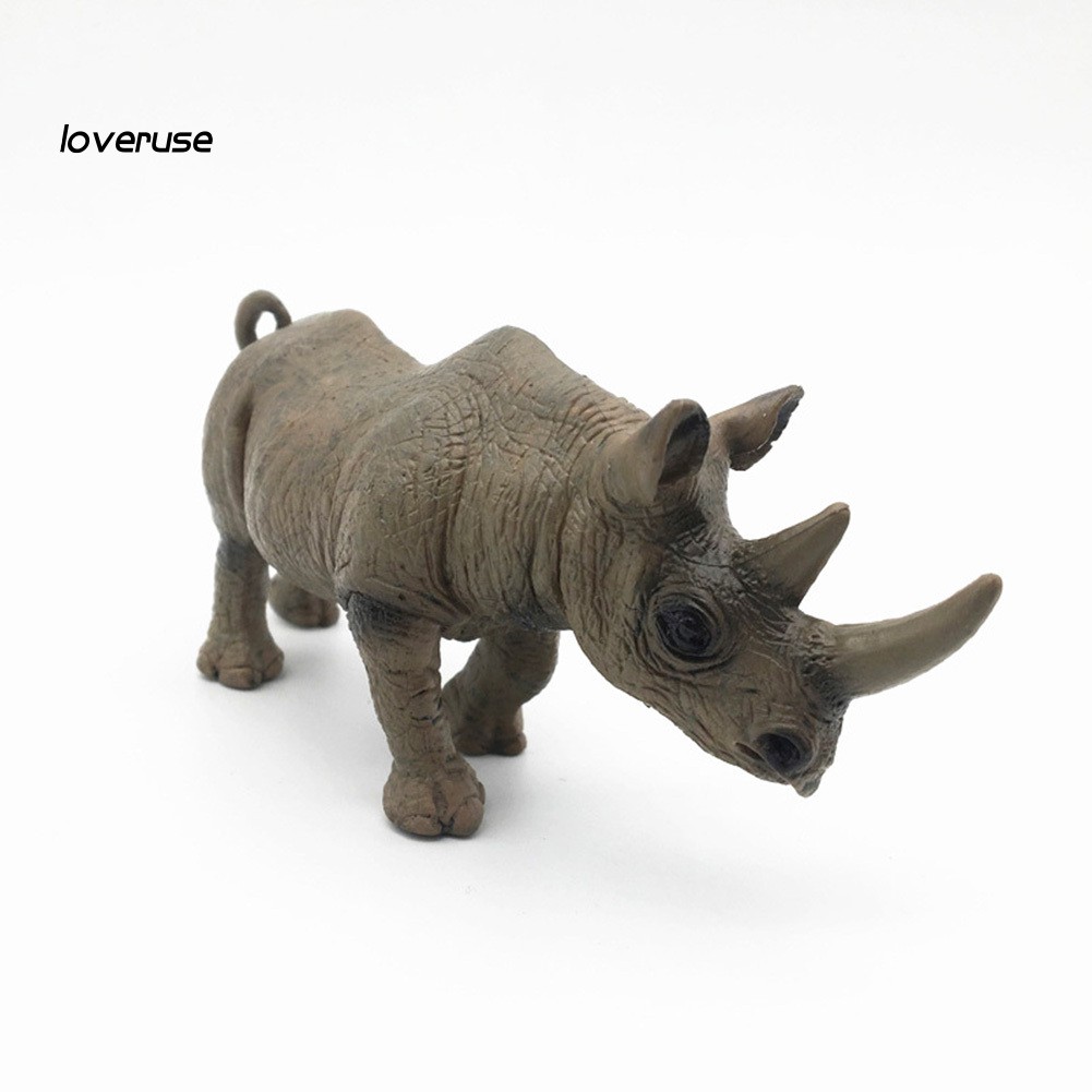 Đồ Chơi Mô Hình Tĩnh Tê Giác Hoang Dã Châu Phi Cho Bé