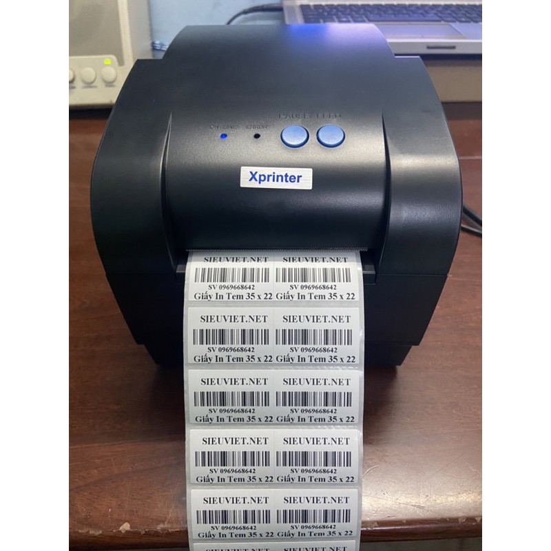Giấy In Tem Mã Vạch 35 x 22 Tem Thời Trang Hai Hàng 72 x 22
