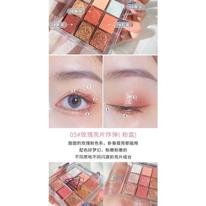 Phấn mắt nhũ Glam Colour