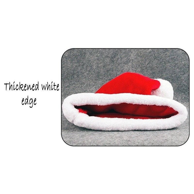 Mũ ông già Noel dày bằng lông