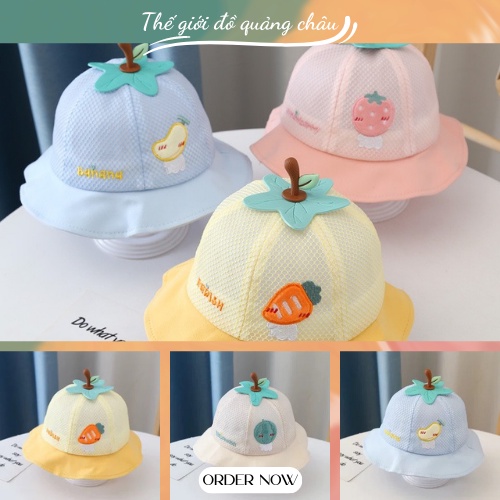 Mũ bucket cực kì dễ thương cho bé trai và gái -hàng quảng châu cao cấp (M15)