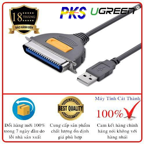 Cáp máy in USB to LPT IEEE1284 dài 1.8m cao cấp Ugreen 20225