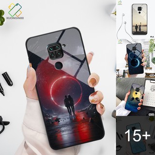 Ốp lưng điện thoại Xiaomi Redmi Note 9 in 3D kính cường lực chủ đề tình yêu