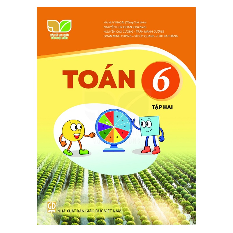 Sách - Combo Toán lớp 6 Sách Giáo Khoa 2 Tập Kết Nối Kèm Bao Sách và Nhãn Vở
