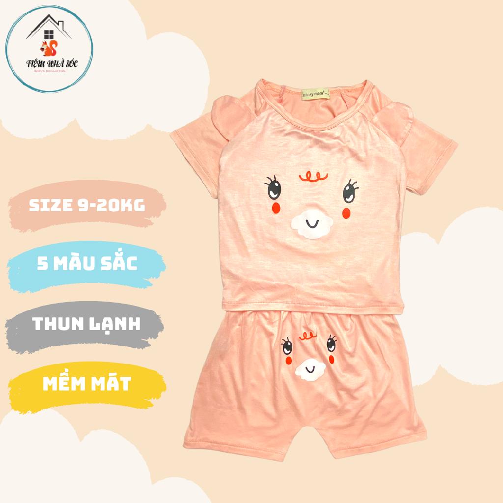 Bộ thun lạnh cộc tay Minkymom tai thỏ dễ thương [size 9 - 20kg] Tiệm Nhà Sóc