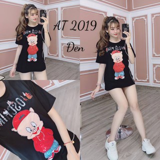 ÁO THUN NỮ GIẤU QUẦN COTTON CAO CẤP AT2019