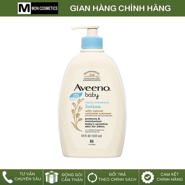 Sữa Dưỡng Thể Aveeno Baby Daily Moisturising Lotion Giữ Ấm Hàng Ngày Cho Bé 532ml